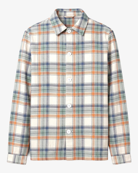 Knowledge Cotton Apparel Flannel Check Overshirt - Multi Check