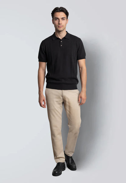 Clean Cut Copenhagen Hayze Knitted Polo - Black