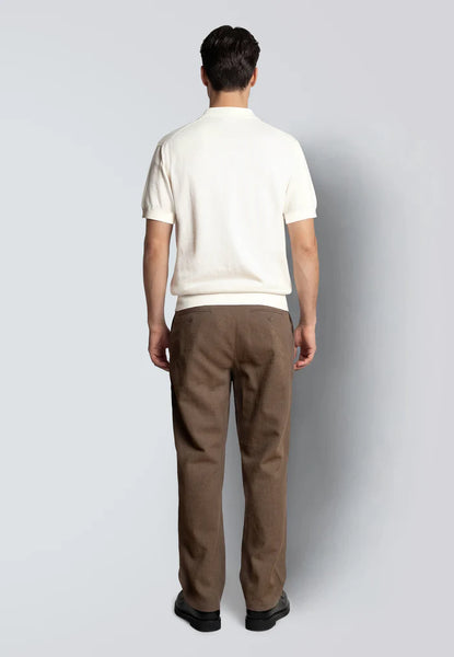 Clean Cut Copenhagen Hayze Knitted Polo - Ecru