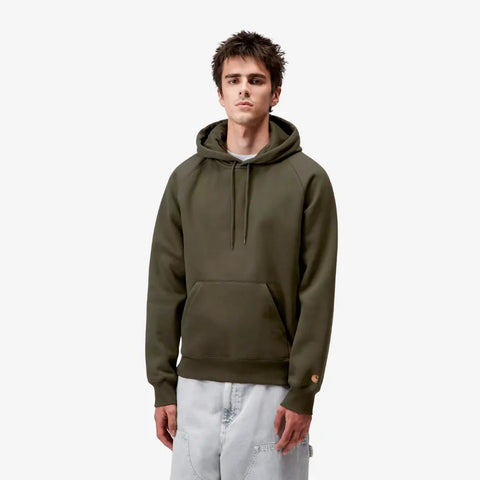 Carhartt WIP Hooded Chase Sweatshirt - Olive