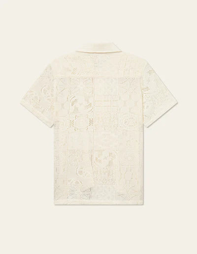 Les Deux Hector Lace S/S  Shirt - Ivory