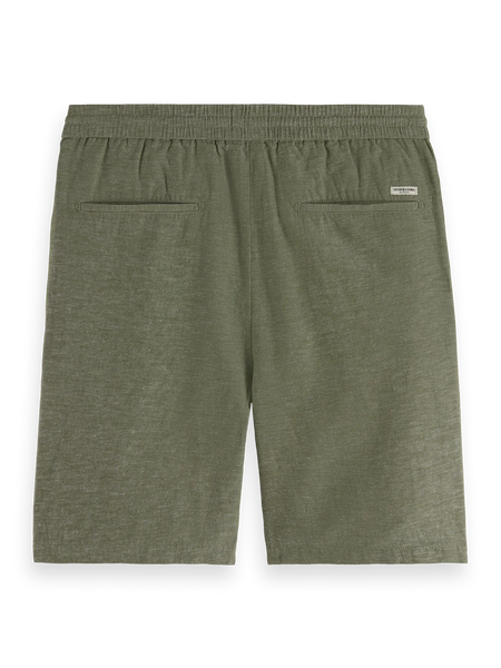 Scotch & Soda Fave Linen Shorts - Army