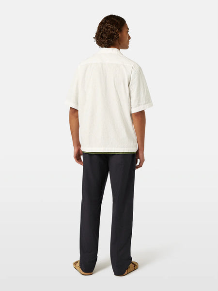 Scotch & Soda Embroidered S/S Shirt - White