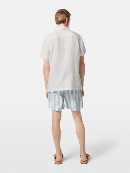 Scotch & Soda Core Linen S/S Shirt - Off White