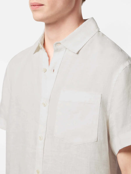Scotch & Soda Core Linen S/S Shirt - Off White