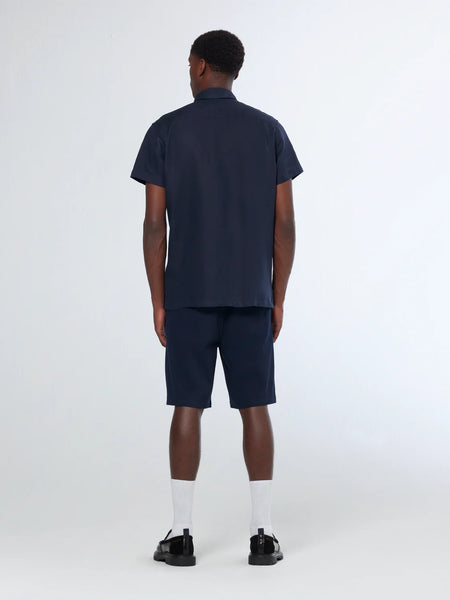 Scotch & Soda Core Linen S/S Shirt - Night