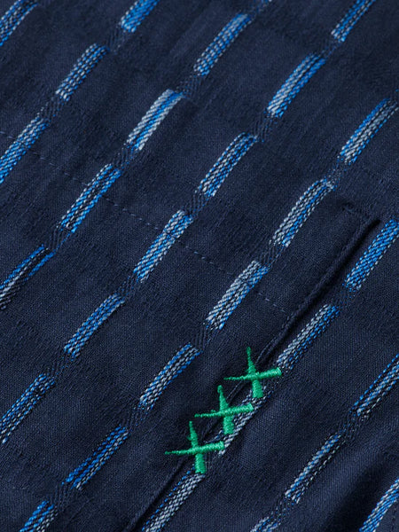 Scotch @ Soda Striped Voile Shirt - Navy/Blue