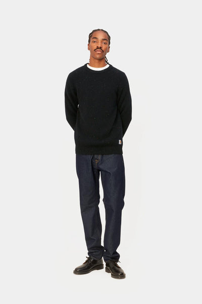 Carhartt WIP Anglistic Sweater - Speckled Black