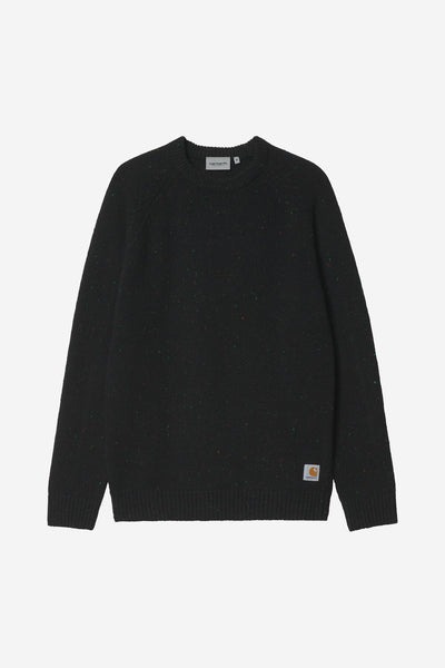 Carhartt WIP Anglistic Sweater - Speckled Black