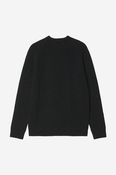 Carhartt WIP Anglistic Sweater - Speckled Black