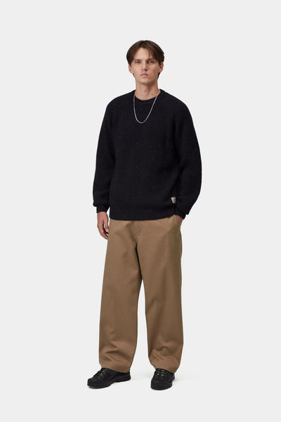 Carhartt WIP Anglistic Sweater - Speckled Navy