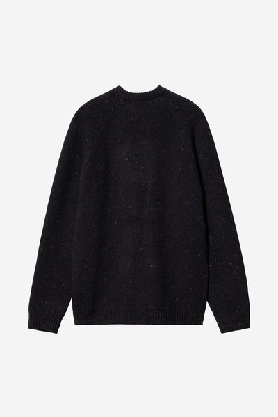Carhartt WIP Anglistic Sweater - Speckled Navy