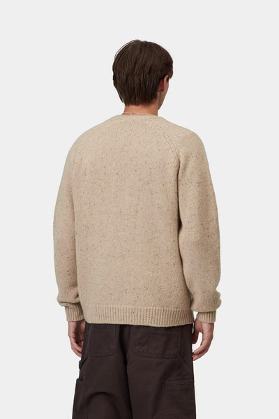 Carhartt WIp Anglistic Sweater - Speckled Fleur De Sel