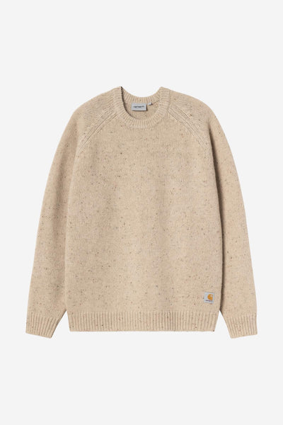 Carhartt WIp Anglistic Sweater - Speckled Fleur De Sel