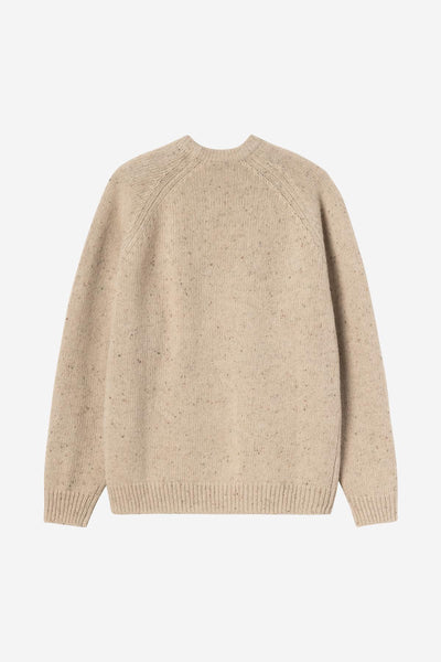 Carhartt WIp Anglistic Sweater - Speckled Fleur De Sel