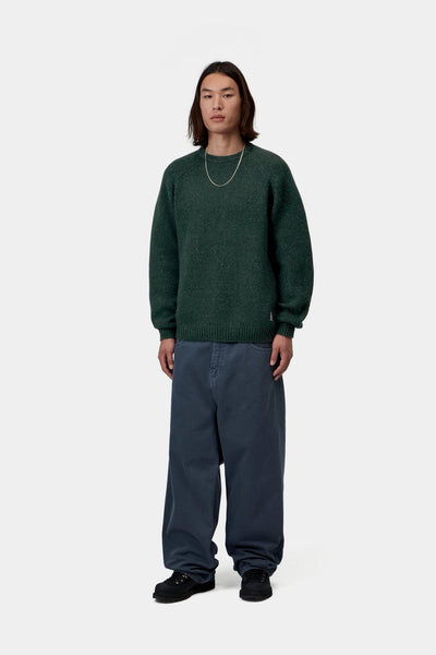 Carhartt WIP Anglistic Sweater - Speckled Dark Scarab