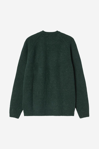 Carhartt WIP Anglistic Sweater - Speckled Dark Scarab