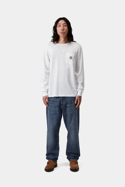 Carhartt WIP Marlow Pant - Blue Dark Used Wash