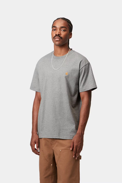 Carhartt WIP Chase Tee - Grey Heather