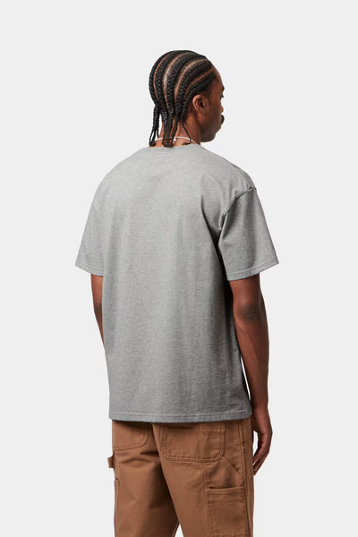 Carhartt WIP Chase Tee - Grey Heather