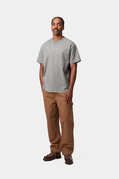 Carhartt WIP Chase Tee - Grey Heather