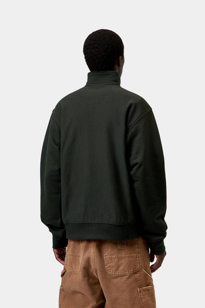 Carhartt WIP Half Zip American Script Sweat - Raven