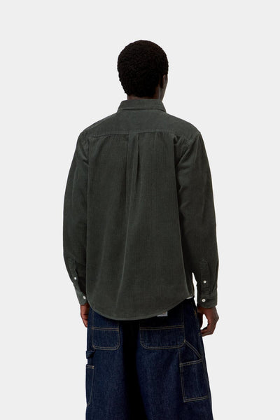 Carhartt WIP Madison L/S Cord Shirt - Raven