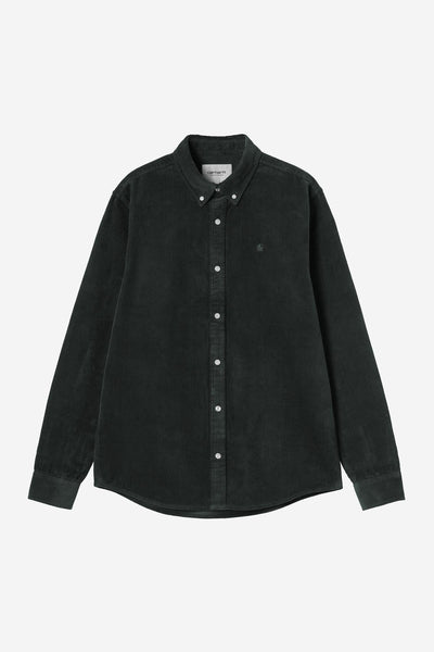 Carhartt WIP Madison L/S Cord Shirt - Raven