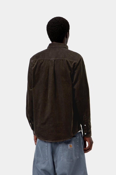 Carhartt WIp Madison Cord L/S Shirt - Tobacco