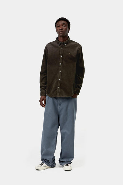 Carhartt WIp Madison Cord L/S Shirt - Tobacco