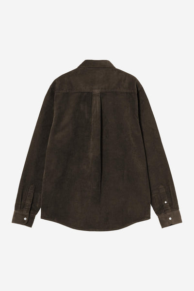 Carhartt WIp Madison Cord L/S Shirt - Tobacco