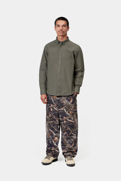 Carhartt WIp L/S Bolton Shirt - Shungite, Garment Dyed