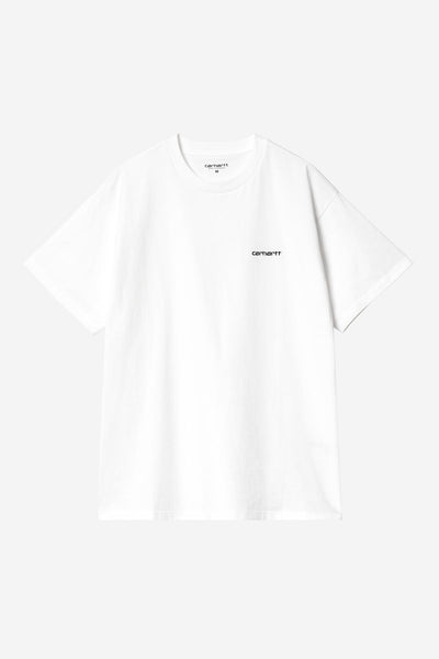Carhartt WIP Script Embroidery Tee - White/Black