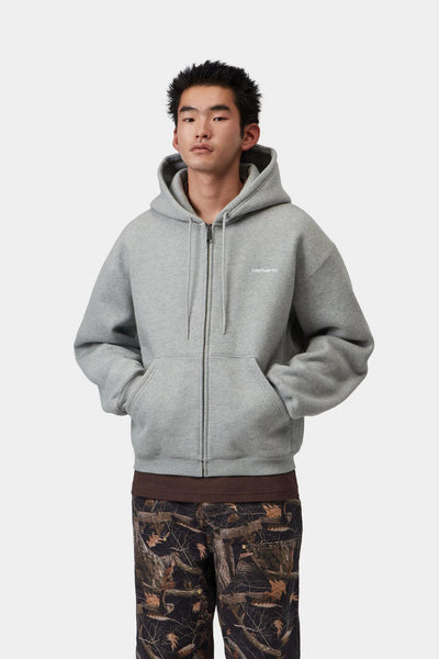 Carhartt Ebbert Hooded Jacket - Grey Heather/White