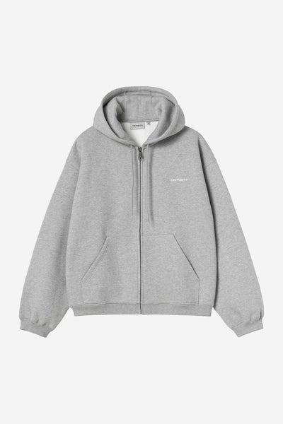 Carhartt Ebbert Hooded Jacket - Grey Heather/White