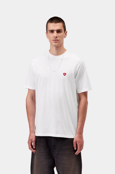 Carhartt WIP Small Heart Tee - White/Red