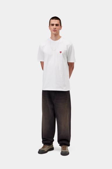 Carhartt WIP Small Heart Tee - White/Red