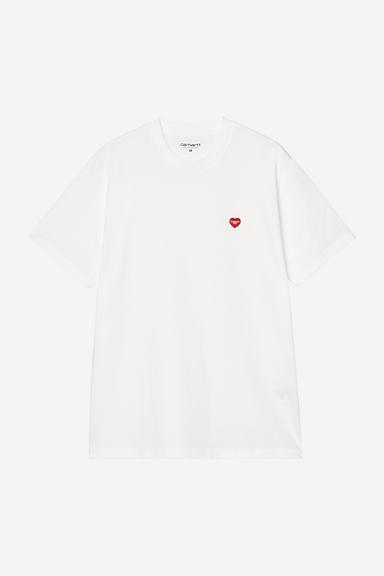 Carhartt WIP Small Heart Tee - White/Red