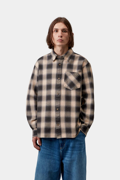 Carhartt WIP Dayne L/S Shirt - Dayne Check/Shady Purple