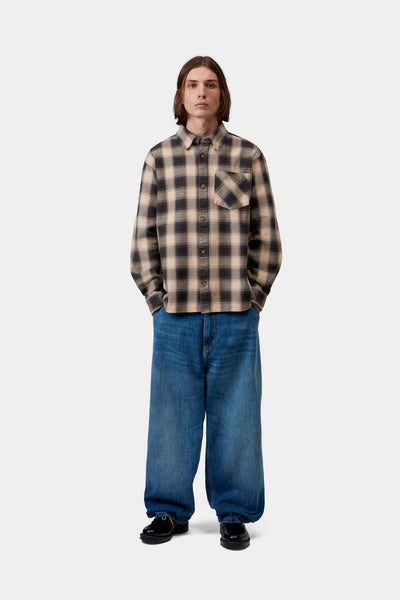Carhartt WIP Dayne L/S Shirt - Dayne Check/Shady Purple