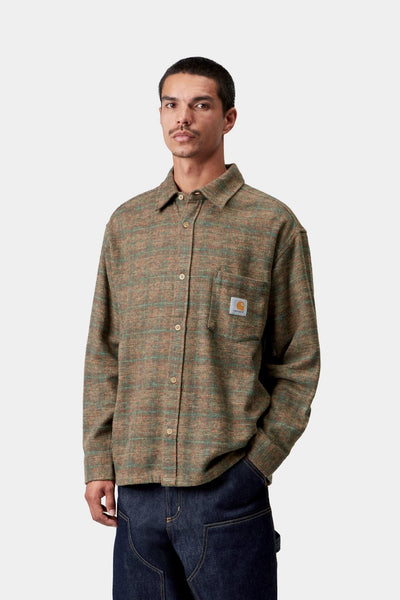 Carhartt WIP Bagley L/S Shirt - Bagley Check/H.Brown
