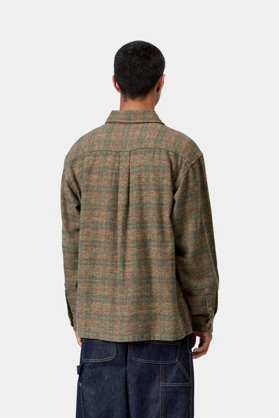 Carhartt WIP Bagley L/S Shirt - Bagley Check/H.Brown
