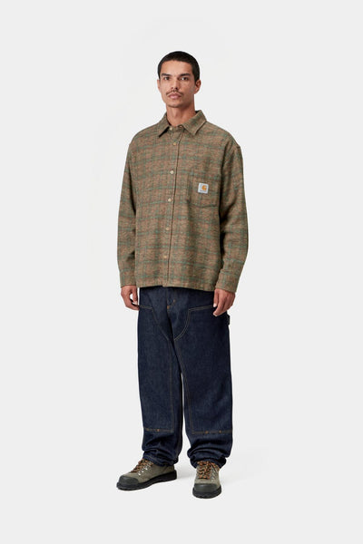Carhartt WIP Bagley L/S Shirt - Bagley Check/H.Brown