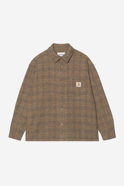 Carhartt WIP Bagley L/S Shirt - Bagley Check/H.Brown