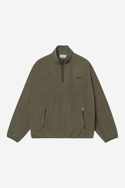 Carhartt WIP Edmore  1/2 Zip Sweat - Cypress/Black