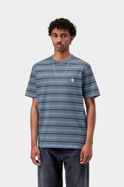 Carhartt WIP Bronson Tee - Bronson Stripe/Ice Sheet