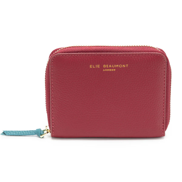 Elie Beaumont - Zipper Purse Wine/Teal