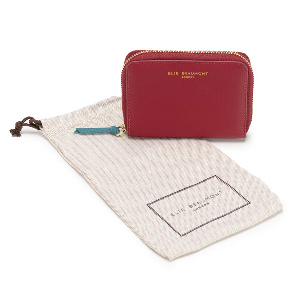 Elie Beaumont - Zipper Purse Wine/Teal