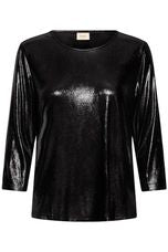 Fransa - Frfranny 3/4 Sleeve Top - Black Metal