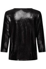 Fransa - Frfranny 3/4 Sleeve Top - Black Metal